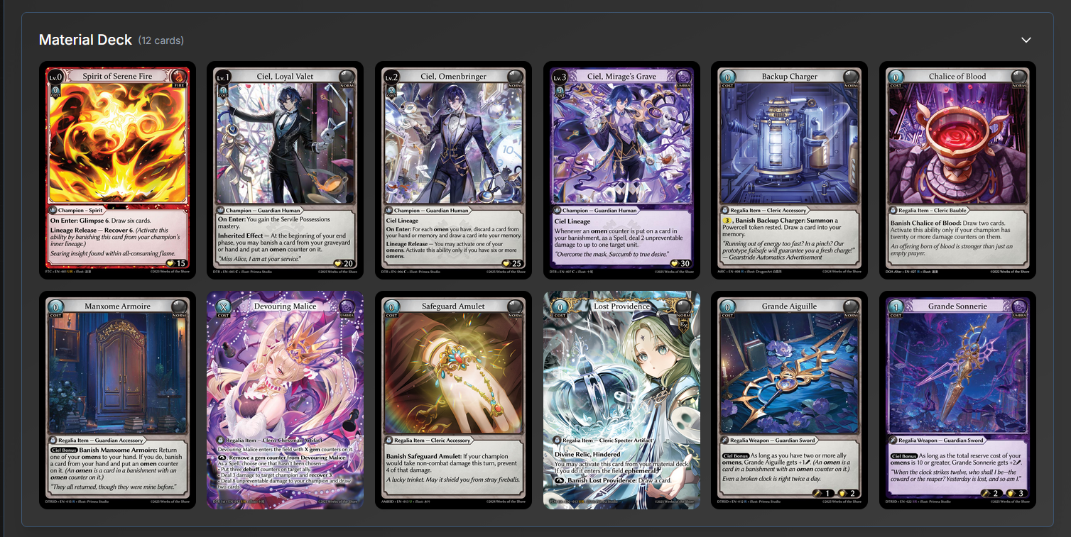 Deck Tech: Ciel, Burn With Me | TCGArchitect